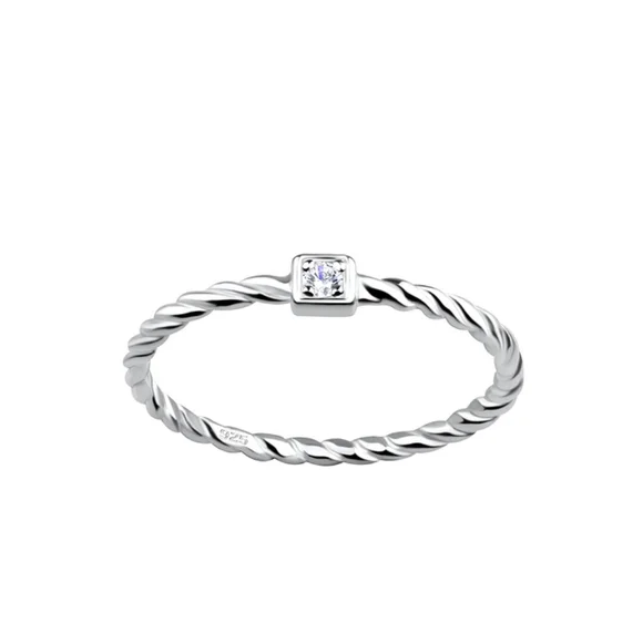 Silver Twisted Ring - Picture 1 of 5